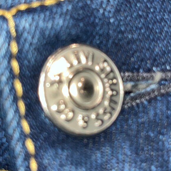 LEVI'S TYPE 1 JEANS TOUGH BOOT WESTERN FLARE LEG LOW RISE - JUNIOR 7M = W27 L32 - Picture 16 of 16